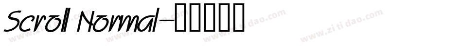 Scroll Normal字体转换